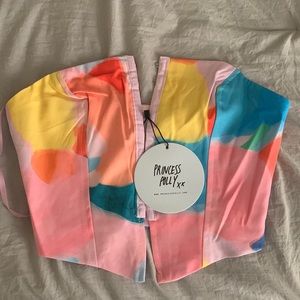 US 4 Love Strapless Top Multi